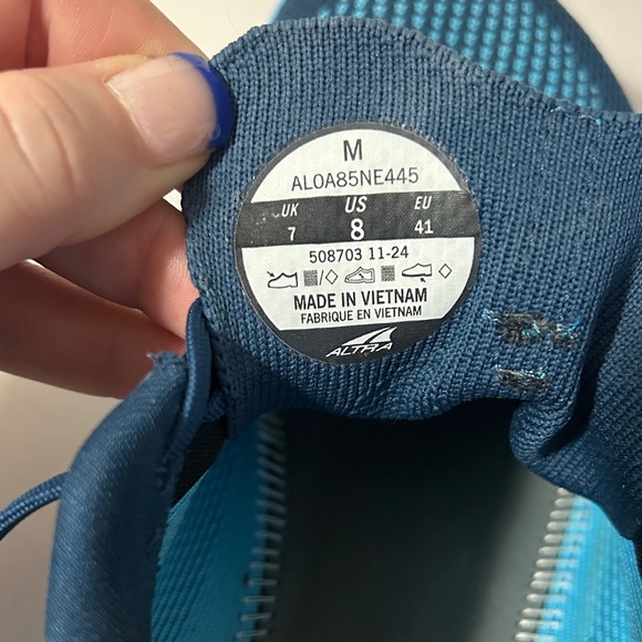 Altra Men's Teal and Orange Athletic Shoes - Picture 6 of 7